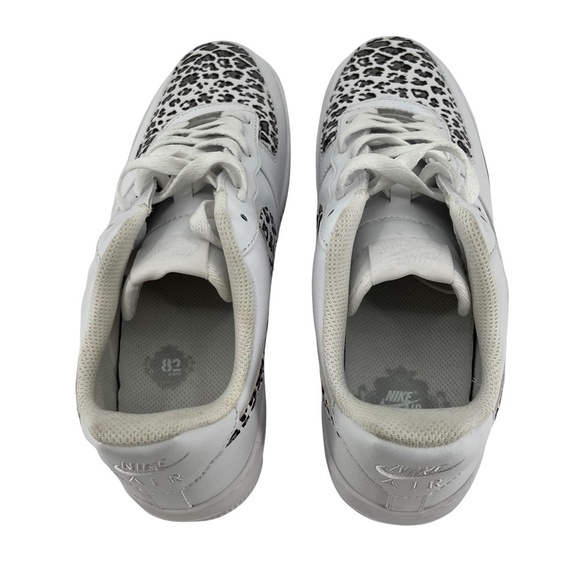 Nike Cheetah Print Air Force 1 Sneakers Size 8.5 Men's - Picture 4 of 8